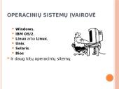 Skaidrės apie operacinių sistemų įvairovę 3 puslapis