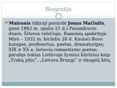 Skaidrės apie Maironį 8 klasei 2 puslapis