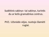 Sudėtinis sakinys skaidrės 3 puslapis