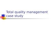 Total quality management case study - Nissan