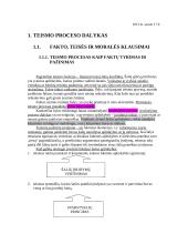 Teismo proceso dalykas - konspektas