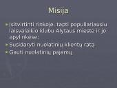 Įmonė UAB ,,Laisvalaikis“  verslo planas 5 puslapis