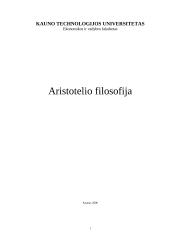 Aristotelio filosofija