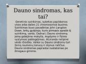 Dauno sindromas skaidrės 2 puslapis