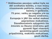 Dauno sindromas skaidrės 4 puslapis