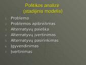 Viešosios politikos problemų analizė 19 puslapis