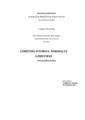 Gimdymo istorija, normalus gimdymas