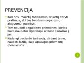 Atvejo analizė - Išeminis galvos insultas, dešinės pusės hemiparezė, trombozė.  16 puslapis