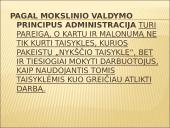 Moksliniai valdymo principai 20 puslapis