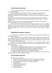 Transporto rūšys ir joms keliami teisiniai reikalavimai 5 puslapis