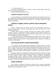 Transporto rūšys ir joms keliami teisiniai reikalavimai 6 puslapis