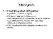 Informacija apie kokybinio tyrimo atlikimą, pavyzdžiai 14 puslapis