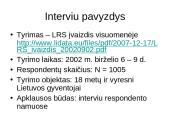 Informacija apie kokybinio tyrimo atlikimą, pavyzdžiai 17 puslapis