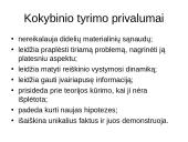 Informacija apie kokybinio tyrimo atlikimą, pavyzdžiai 4 puslapis