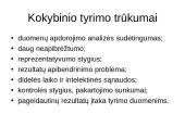 Informacija apie kokybinio tyrimo atlikimą, pavyzdžiai 5 puslapis
