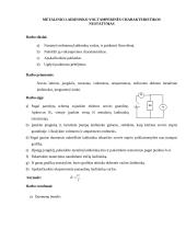 Metalinio laidininko voltamperinės charakteristikos nustatymas