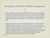 Europos centrinio banko veikla 15 puslapis