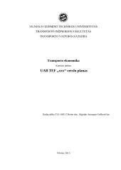 UAB  „xxx“ verslo planas
