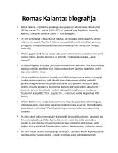 Trumpa Romo Kalantos biografija 2 puslapis