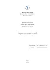 Švedijos ekonominė analizė