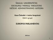 Europos parlamentas skaidrės