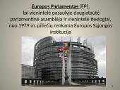 Europos parlamentas skaidrės 3 puslapis