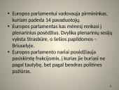 Europos parlamentas skaidrės 5 puslapis