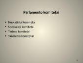 Europos parlamentas skaidrės 7 puslapis