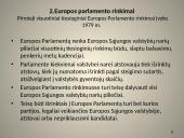 Europos parlamentas skaidrės 8 puslapis