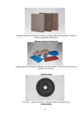 Šlifavimo įrankiai. Šlifavimo juostos paruošimas darbui. Pasirinktos firmos šlifavimo įrankių pristatymas 15 puslapis