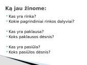 Rinkos kaina skaidrės 3 puslapis
