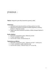Kosmetikos produktų sudėties analizė (3 produktai) 3 puslapis