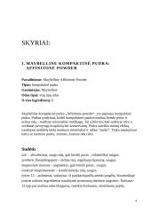 Kosmetikos produktų sudėties analizė (3 produktai) 4 puslapis