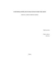 Elektrinių dydžių matavimas ir matavimo paklaidos laboratorinis darbas 5 puslapis