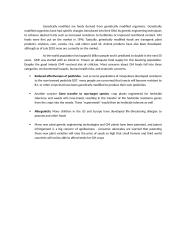 Genetically modified foods