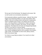 We are part of the Earth planet