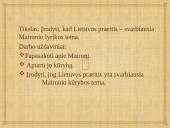 Lietuvos praeitis - svarbiausia Maironio lyrikos tema 2 puslapis