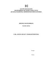 Jukna ir KO charakteristika