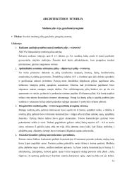 120 klausimų su atsakymais apie skirtingus architektūros laikotarpius ir jų bruožus. 11 puslapis