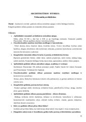 120 klausimų su atsakymais apie skirtingus architektūros laikotarpius ir jų bruožus. 15 puslapis