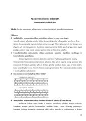 120 klausimų su atsakymais apie skirtingus architektūros laikotarpius ir jų bruožus. 17 puslapis