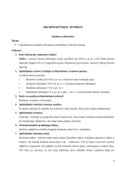 120 klausimų su atsakymais apie skirtingus architektūros laikotarpius ir jų bruožus. 5 puslapis