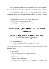 UAB „Senukų prekybos centro“ vadybinės veiklos analizė 7 puslapis