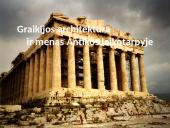 Graikijos architektūra ir menas Antikos laikotarpyje