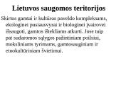 Lietuvos saugomos teritorijos skaidrės 2 puslapis
