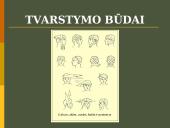 Tvarstymas ir jo principai 15 puslapis