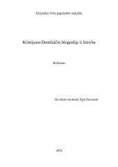 Kristijono Donelaičio biografija ir kūryba