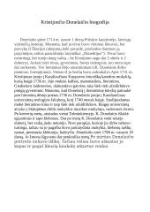 Kristijono Donelaičio biografija ir kūryba 4 puslapis