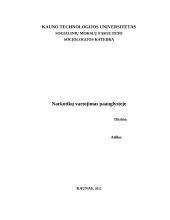 Narkotikų vartojimas paauglystėje