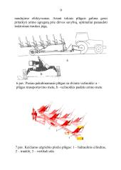 Plūgo paskirtis ir sandara, plūgo korpuso dalys, verstuvių tipai, noragų paskirtis ir tipai, peilių paskirtis ir tipai 9 puslapis